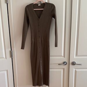 Abercrombie & Fitch Sweater Dress in Sage